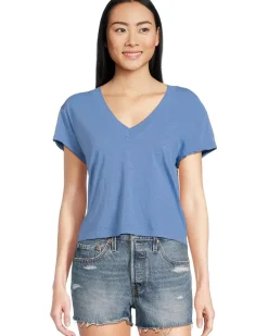 Harlan Cropped V-Neck Tee