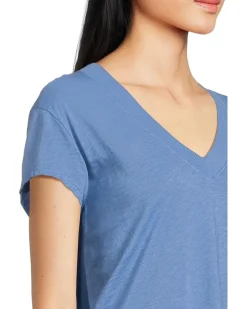Harlan Cropped V-Neck Tee