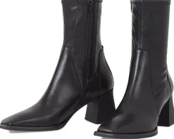 Hedda Leather Short Stretch Bootie