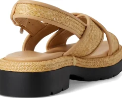 Helena Raffia Slingback Sandals