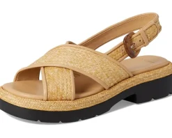Helena Raffia Slingback Sandals
