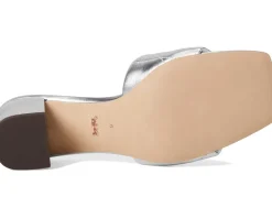 Holly Block Heel Sandals with Quilting