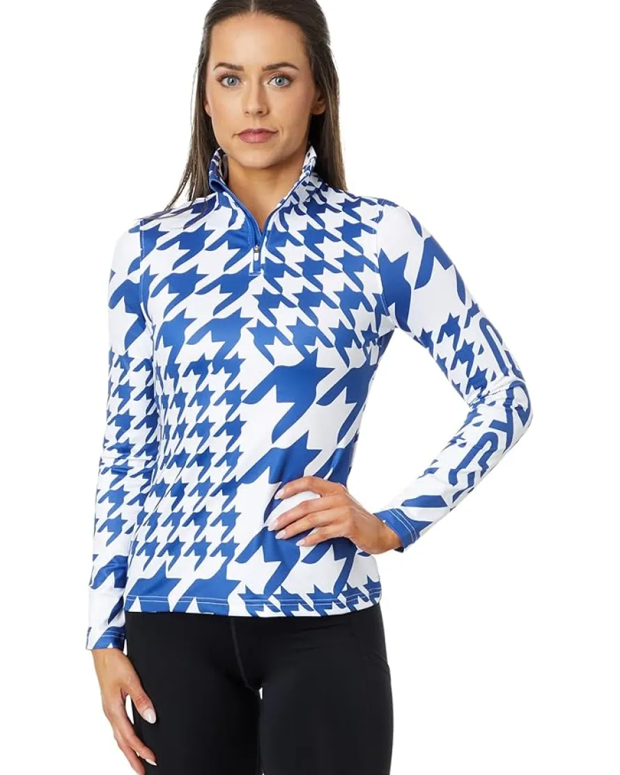 Houndstooth 1/2 Zip