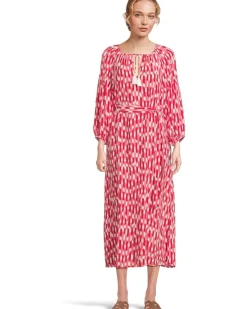 Ikat Stripe Midi Dress