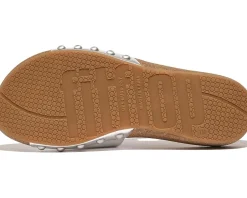 Iqushion Adjustable Buckle Metallic-Leather Slides