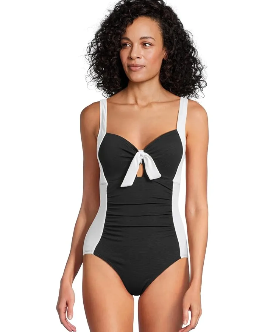 Island Cays Color-Block Tie One-Piece