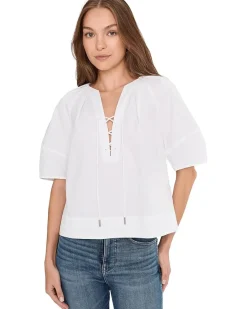 Jamie Top - Compact Cotton Sateen