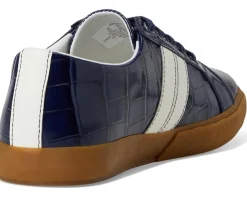 Janson II Croc-Embossed Leather Sneakers