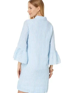 Jazmyn 3/4 Sleeve Linen Tunic Dress