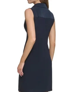 Jersey Knot Front Shirtdress