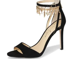 Jetser Chain Medallion Heeled Sandals