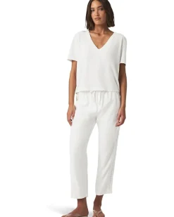 Kacey Crochet V-Neck Tee