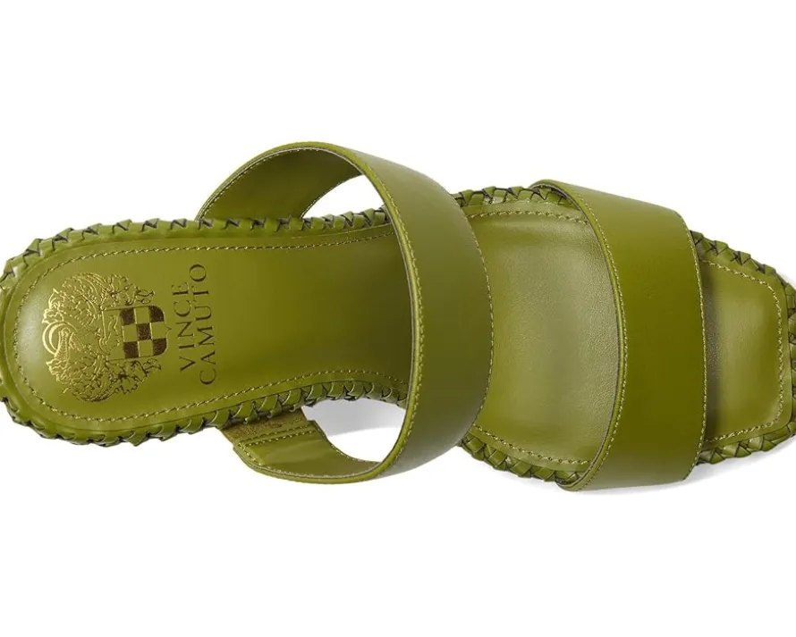 Kaden Stitched Block Heel Mule Sandals