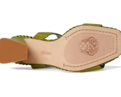 Kaden Stitched Block Heel Mule Sandals