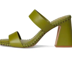 Kaden Stitched Block Heel Mule Sandals