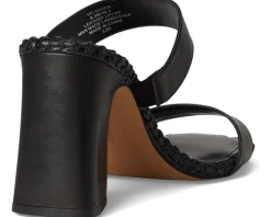 Kaden Stitched Block Heel Mule Sandals