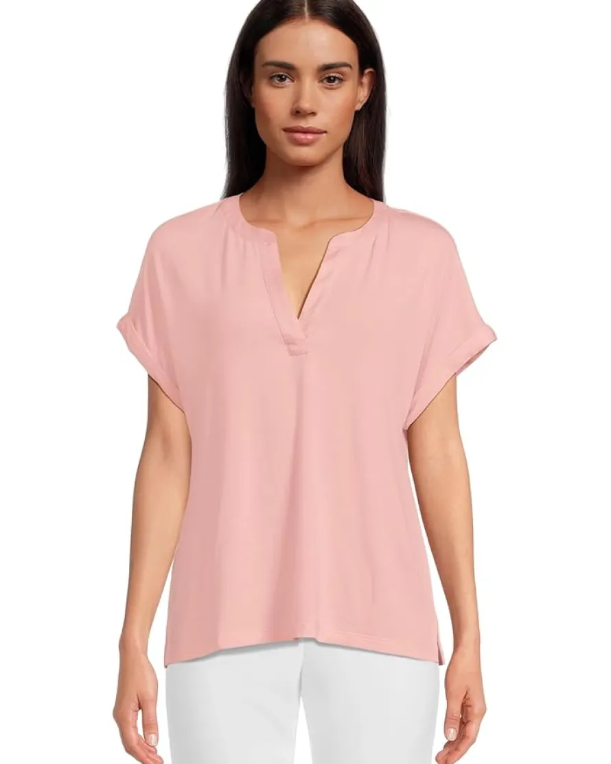 Kauai Split Neck Short Sleeve