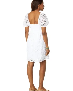 Kay Short Sleeve Eyelet Dress