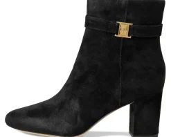 Kellie Suede Bootie Heel