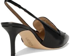 Khloe Leather Slingback Loafers Pumps