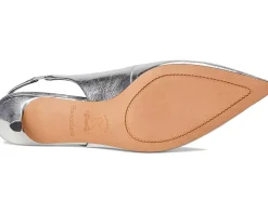 Khloe Pointed Toe Slingback Kitten Heel