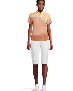 Landscape Print Short Sleeve Polo