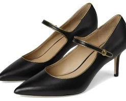 Lanette Metallic-Trim Mary Jane Pumps