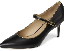 Lanette Metallic-Trim Mary Jane Pumps