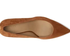 Lanette Suede Block-Heel Pumps