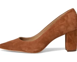 Lanette Suede Block-Heel Pumps
