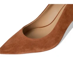 Lanette Suede Block-Heel Pumps