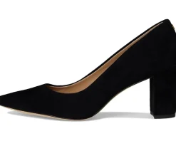 Lanette Suede Block-Heel Pumps