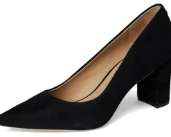 Lanette Suede Block-Heel Pumps