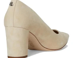 Lanette Suede Block-Heel Pumps