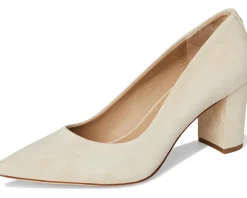 Lanette Suede Block-Heel Pumps