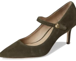 Lanette Suede Mary Jane Pumps