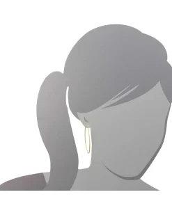 Large Karma Sparkle Hoop Earrings