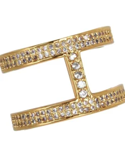 Lena Shimmer Double Bar Ring