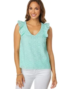 Lina Eyelet Top