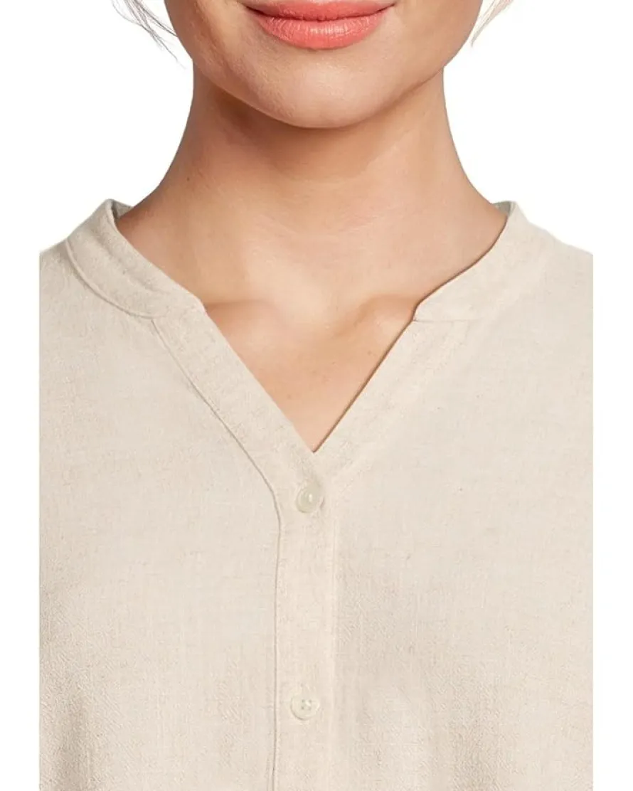Linen Blend Blouse