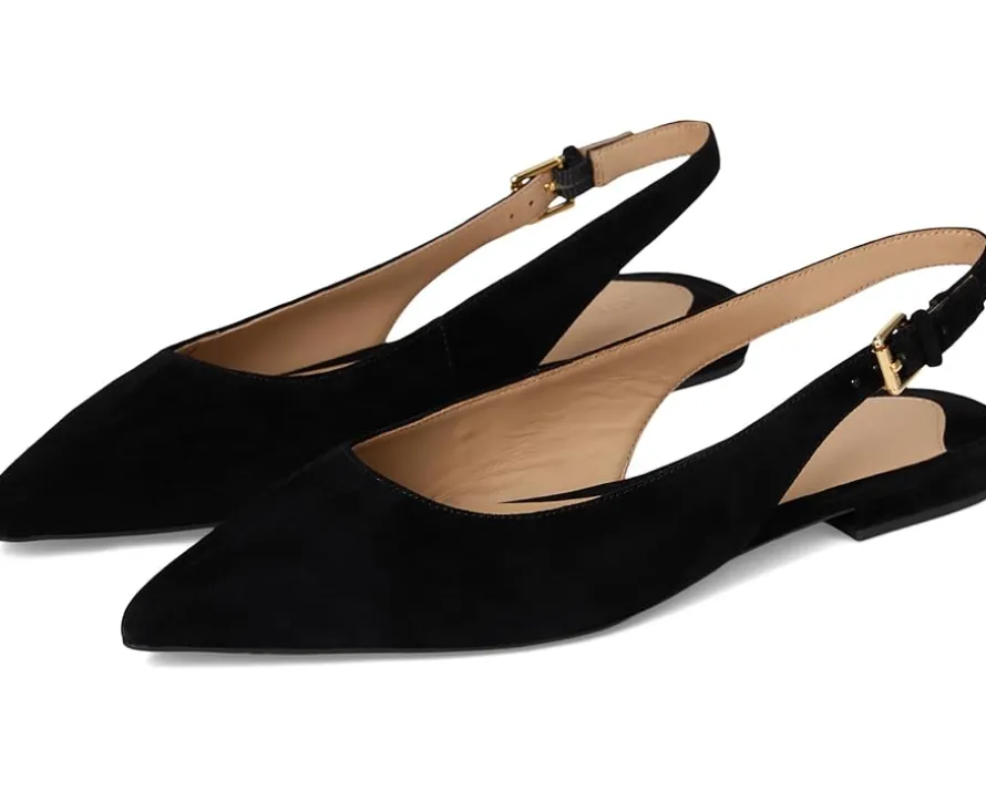 Londyn Suede Slingback Flat