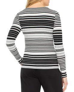 Long Sleeve Boat Neck Knit Top