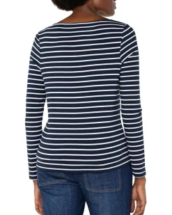 Long Sleeve Boatneck Knit Top