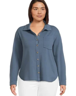 Long Sleeve Button Front Shacket