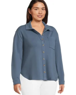 Long Sleeve Button Front Shacket