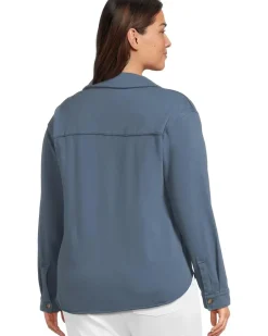 Long Sleeve Button Front Shacket