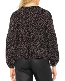 Long Sleeve Button Front Knit Top