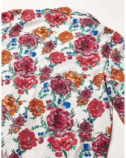 Long Sleeve Button Print B4B4511