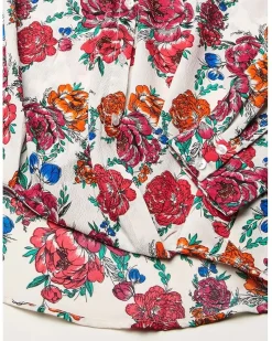 Long Sleeve Button Print B4B4511