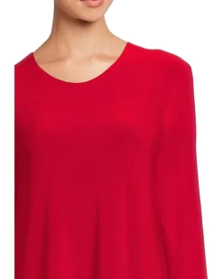 Long Sleeve Crew Dress To Knee